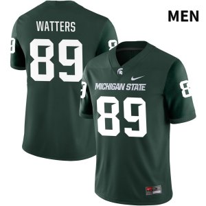 Men's Michigan State Spartans NCAA #89 Alex Watters Green NIL 2022 Authentic Nike Stitched College Football Jersey WJ32P14OB